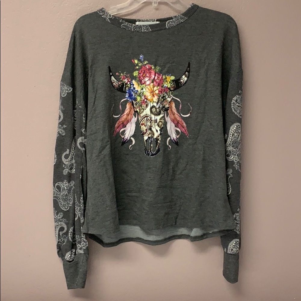 My LAnd Long Sleeve graphic Shirt Large NWOT